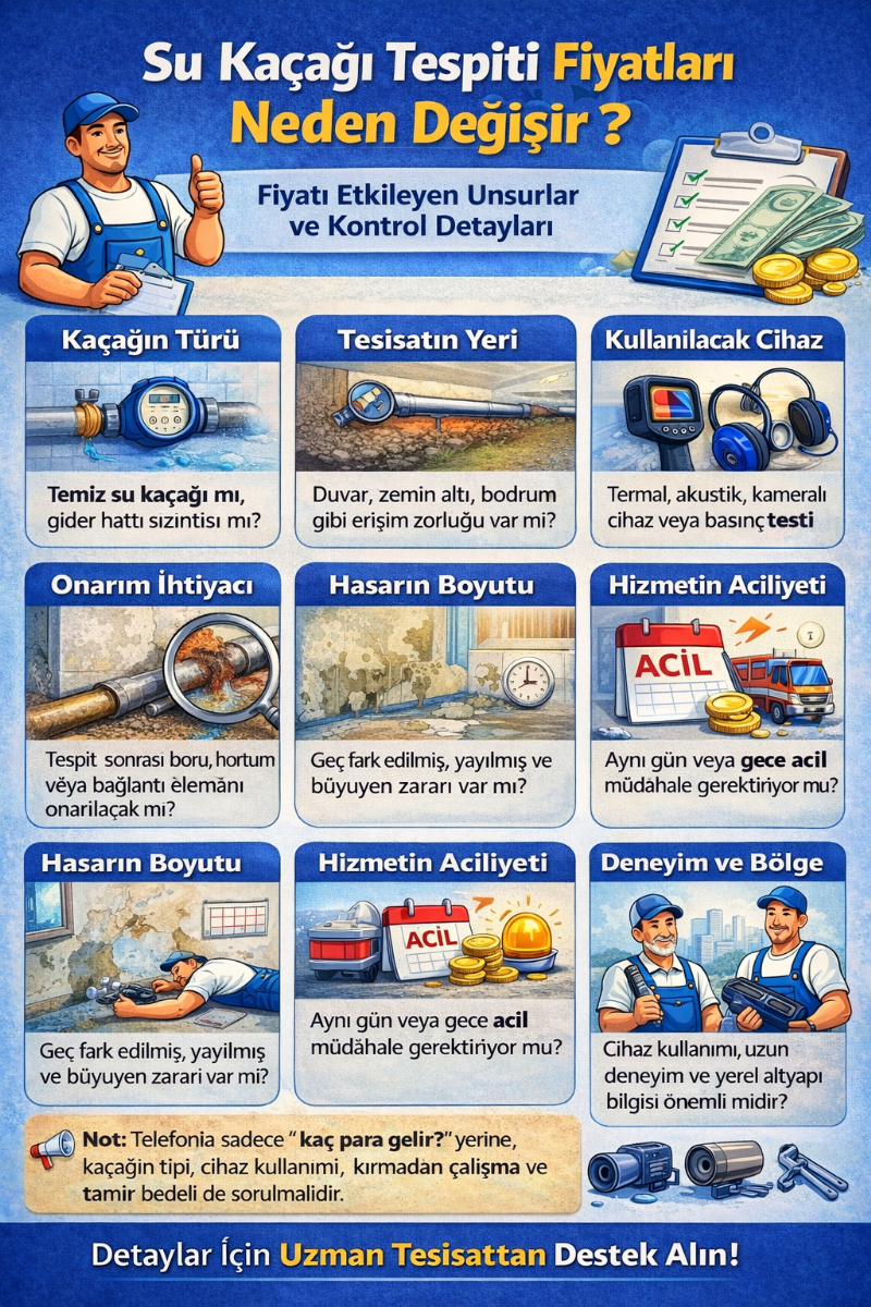 Su Kaçağı Tespiti Fiyatları Neden Değişir ?