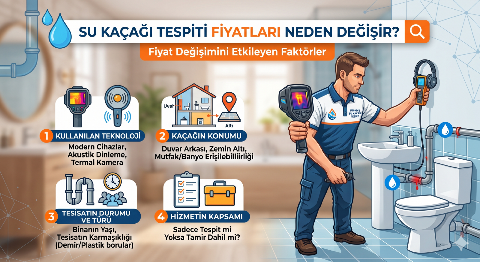Su Kaçağı Tespiti Fiyatları Neden Değişir?